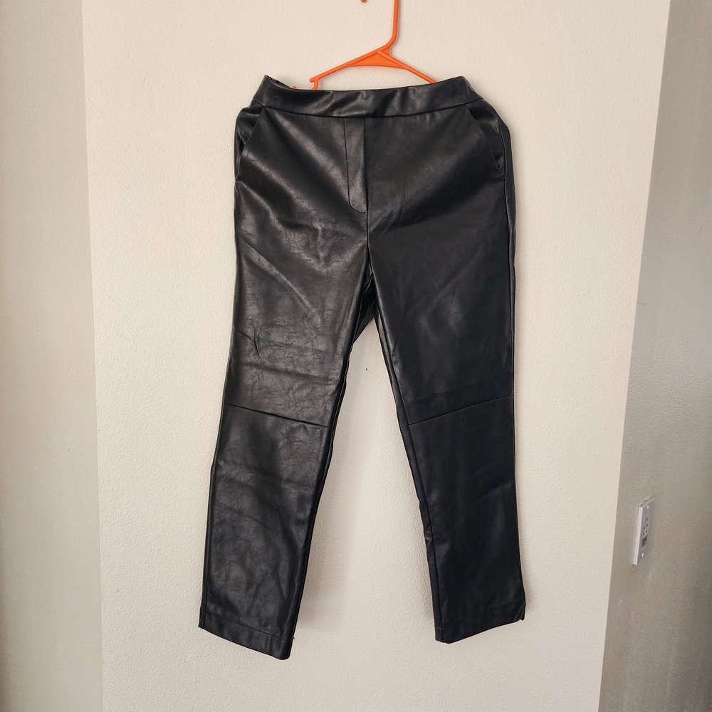 Fashion Nova Black Faux Leather Women's Pants